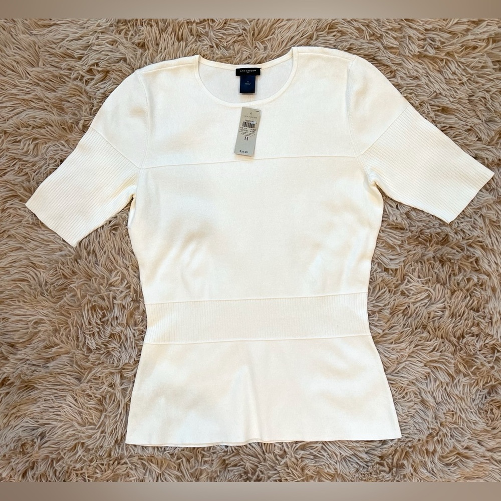 Ann Taylor Cream Blouse
